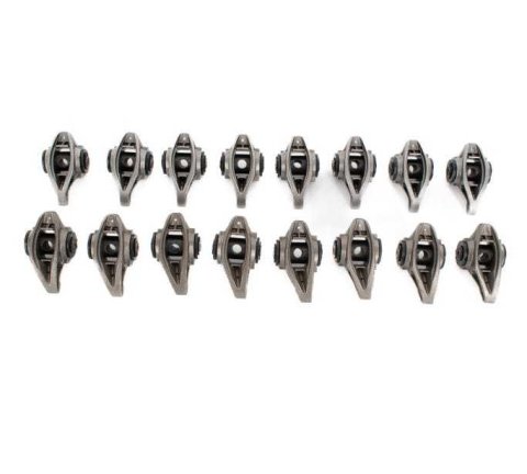 Rocker Arm - Pedestal Mount - OEM - Full Roller - Steel - Natural - GM LS-Series - Set of 16