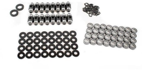 Rocker Arm Axle Assembly - V2 - Shaft / Bearings / Clips / Washers Included - Steel - Brian Tooley Racing Rocker Arms - GM LS-Series - Kit
