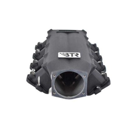 Intake Manifold - Trinity - 105 mm Throttle Body Flange - Multi Port - Cathedral Port - Aluminum - Black Powder Coat - GM LS-Series - Kit