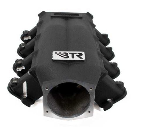 Intake Manifold - Trinity - 105 mm Throttle Body Flange - Multi Port - Square Port - Aluminum - Black Powder Coat - GM LS-Series - Kit