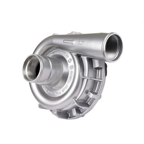 Water Pump - EWP115 - Electric - Remote Mount - 16 AN Female / 1-3/8 in Hose Barb to 16 AN Female / 1-3/8 in Hose Barb - 36.7 GPM - Aluminum - Silver