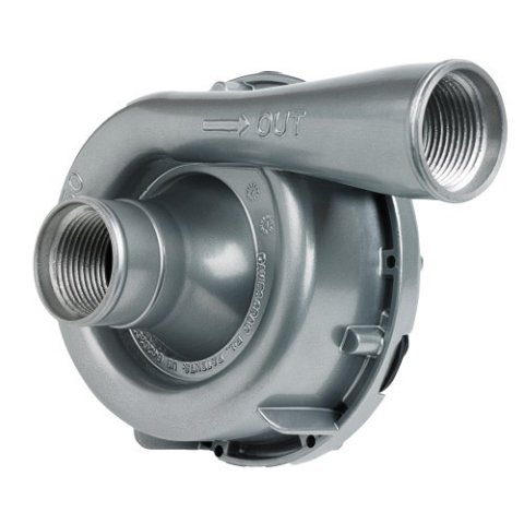 Water Pump - EWP150 - Electric - Remote Mount - 16 AN Female / 1-3/8 in Hose Barb to 16 AN Female / 1-3/8 in Hose Barb - 42.8 GPM - Aluminum - Silver