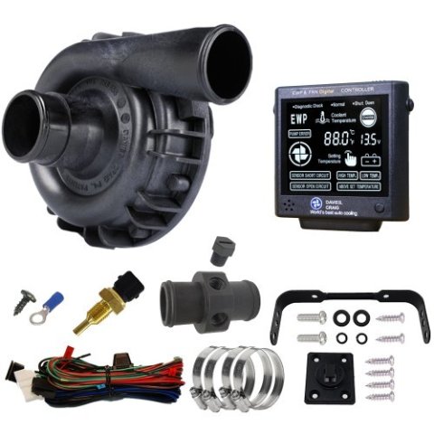 Water Pump - EWP115 - Electric - Remote Mount - 16 AN Female / 1-3/8 in in Hose Barb to 16 AN Female / 1-3/8 in Hose Barb - 36.7 GPM - Controller / Te