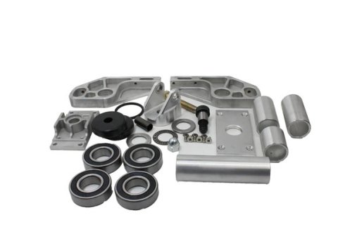 Car Dolly Caster - XO-Series - Heavy Duty - Low-Profile - Bearings / Hardware Included - Dirt Car Lift Car Dollies - Kit