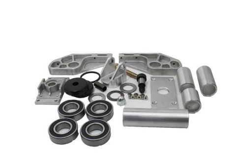 Car Dolly Caster - LML/MOD Series - Heavy Duty - Low-Profile - Bearings / Hardware Included - Dirt Car Lift Car Dollies - Kit
