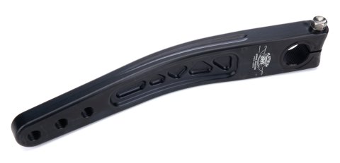 Pitman Arm - Platinum Reserve Collection - 12-5/8 in Long - Angled - Aluminum - Black Anodized - Sprint Car - Each