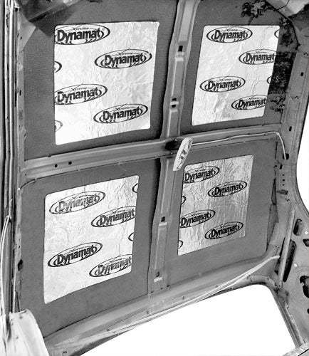Sound Barrier - Xtreme - Roof - Self Adhesive Backing - Aluminum / Rubber - Silver / Black - Ford Mustang 1964-73 - Kit