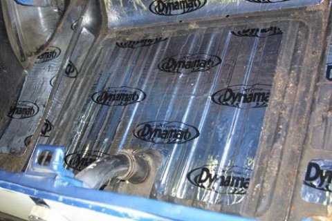 Sound Barrier - Xtreme - Trunk - Self Adhesive Backing - Aluminum / Rubber - Silver / Black - Ford Mustang 1964-73 - Kit