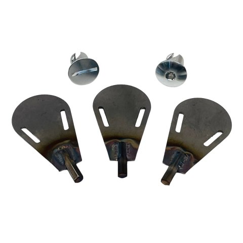 Wrench - Quick Release Fastener - 3/16 in Allen / Slot Head - Steel Shank - Stainless - Natural - Set of 3