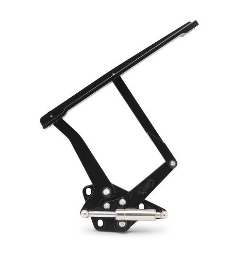 Hood Hinge - Stainless - Hardware - Bearings - Aluminum - Black Powder Coat - GM A-Body 1969-72 - Kit