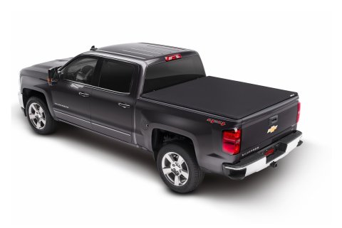 Tonneau Cover - Trifecta Signature 2.0 - Folding - Bed Rail Attachment - Canvas Top - Black - 6 ft 6 in Bed - GM Fullsize Truck 2007-13 - Kit