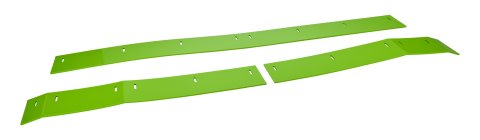 Wear Strip - MD3 - 25.125 in / 25.5 in / 47.5 in - 4 in Tall - 3-Piece - Plastic - Fluorescent Green - IMCA - Street Stock - Each
