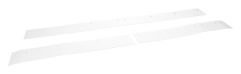 Wear Strip - MD3 - 25.125 in / 25.5 in / 47.5 in - 4 in Tall - 3-Piece - Plastic - White - IMCA - Street Stock - Each