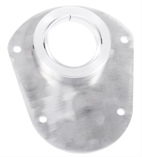 Steering Column Bracket - 2 in Diameter Tube - Swivel - Floor Mounting Plate - Aluminum - Natural - GM Fullsize Truck 1967-72 - Each