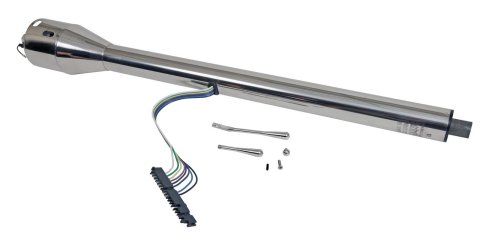 Steering Column - Direct Fit - Tilt - 2 in Tube - 33 in Length - Hazard / Turn Signal - Stainless - Polished - Ford Falcon / Mercury Comet 1960-65 - Each