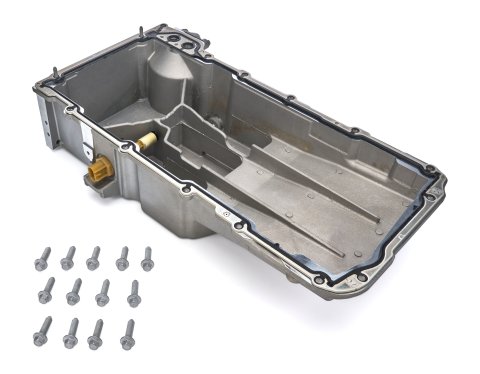 Engine Oil Pan - Rear Sump - 4.5 in Deep - Hardware / Gasket - Aluminum - Natural - GM LS-Series - Each