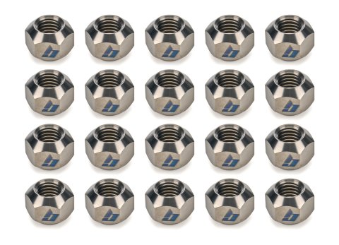 Lug Nut - 5/8-11 in Right Hand Thread - 1 in Hex Head - Double 45 Degree Seat - Open End - Titanium - Natural - Set of 20