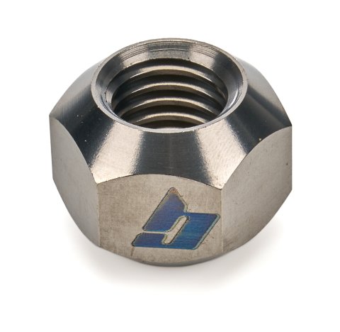 Lug Nut - 5/8-11 in Right Hand Thread - 1 in Hex Head - Double 45 Degree Seat - Open End - Titanium - Natural - Each