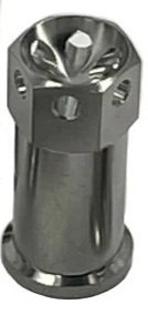 Nut - 3/8-16 in Thread - Titanium - Natural - Quick Change Gear Cover - Each