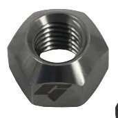 Lug Nut - 5/8-11 in Right Hand Thread - 1 in Hex Head - Single 45 Degree Seat - Open End - Titanium - Natural - Each
