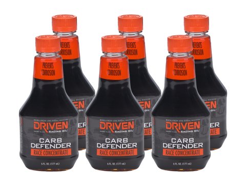 Fuel Additive - Carb Defender Race Concentrate - System Cleaner - Stabilizer - Corrosion Inhibitor - Lubricant - 6 oz Bottle - E85 / Gas / Methanol - Set of 6
