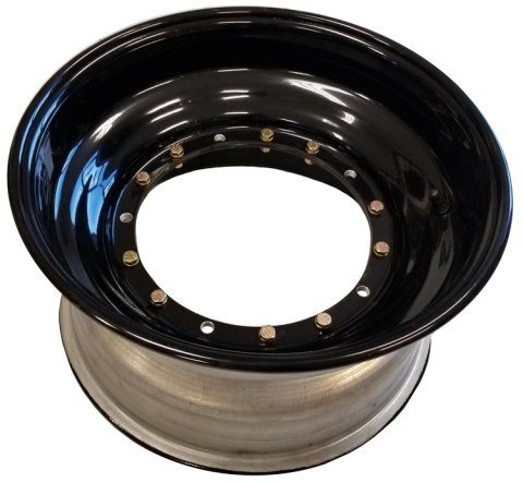 Wheel - Direct Mount - 15 x 8 in - 2.000 in Backspace - Aluminum - Black Powder Coat - Each