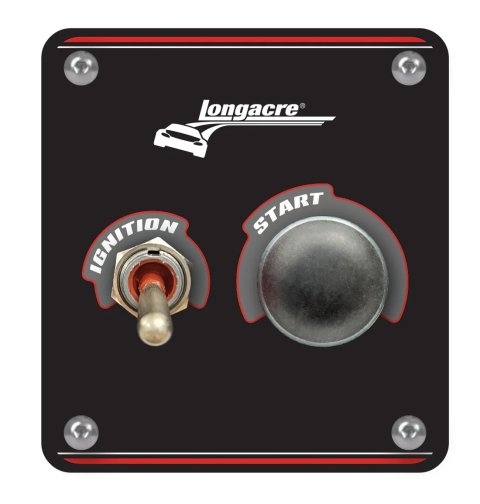 Switch Panel - Dash Mount - Elite - 3.4 x 3.7 in - 1 Toggle / 1 Momentary Button - Black Anodized - Each