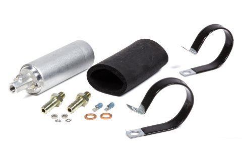 Fuel Pump - Electric - In-Line - 255 lph - Install Kit - Gas - Universal - Kit