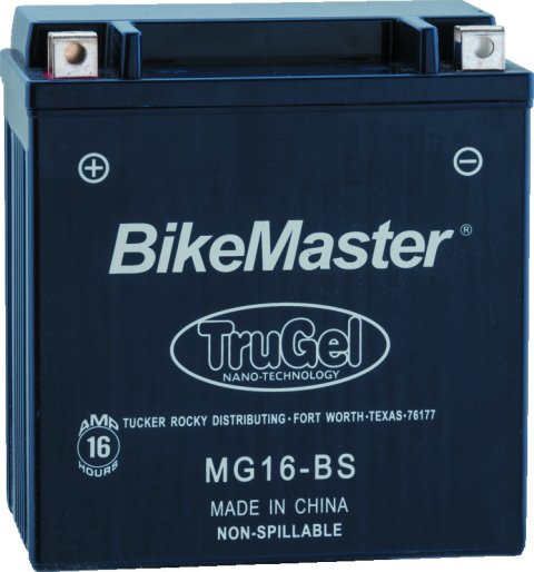 BikeMaster TruGel Battery - MG16-BS