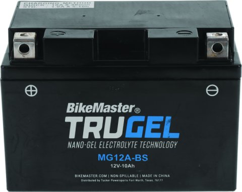 BikeMaster TruGel Battery - MG12A-BS