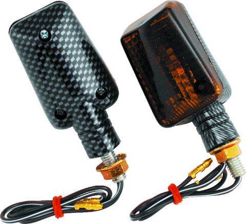 BikeMaster Universal Ministalk Marker Light - Carbon/Smoke