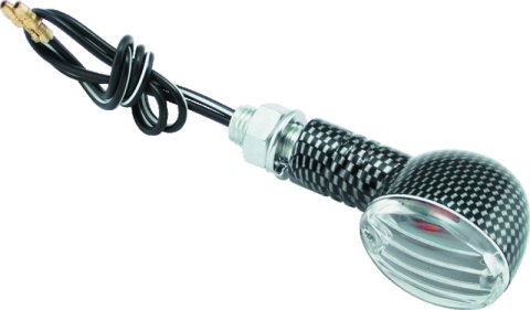 BikeMaster Ministalk Marker Light Round Carbon/Clear