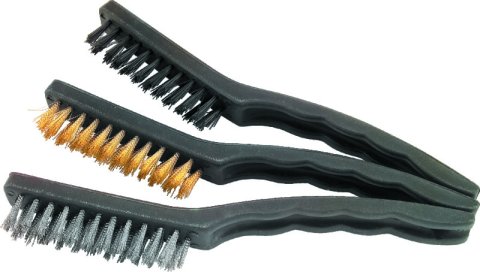 BikeMaster 3-pc Nylon/Wire Brush Set
