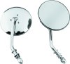 Bikers Choice 65-Up Chrome 4 Inch Round Short Stem Mirror Left Custom