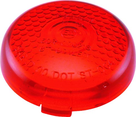 Bikers Choice Replacement Honeycomb Red Lens For LED Bullet Turn Signal