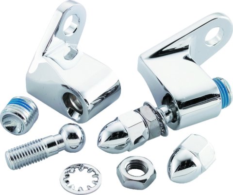 Bikers Choice Chrome Front Turn Signal Mounting Kit Universal Custom