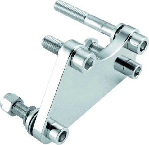 Bikers Choice 84-99 Chrome Caliper Mounting Bracket Kit 00-10 4 Piston Caliper to 84-99