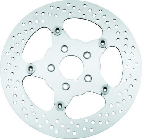 Bikers Choice 00-17 Big Twin 11.5 Inch Polished Front Stainless Mirror Fltg Rotor Repl H-D 44156-00