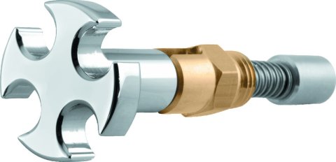 Bikers Choice S / S B-E-G Chrome Cross Enrichener With Chrome Cross Knob