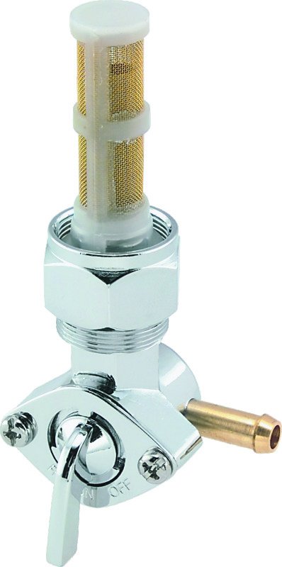 Bikers Choice 78-86 Big Twin & XL Chrome 22MM Petcock Straight Right Facing Outlet