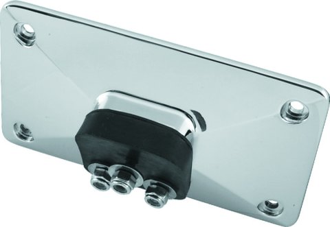 Bikers Choice 55-Up Chrome Custom Pyramid License Plate Bracket 3 Bolt Style