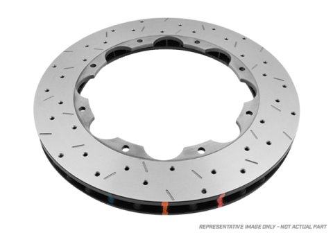 DBA 1994 Porsche 911 Front 5000 Series Drilled & Slotted Ring