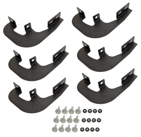 Dee Zee NXt Running Board Mounting Brackets DZ 16340 Truck Step Installation Kits, Boards, Steel, Textured Black, Chevrolet, GMC, Kit
