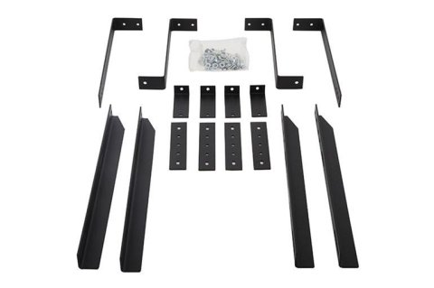 Deezee 19-21 Ford Transit Van Running Board Rough Step Bracket Kit (Rear Step)
