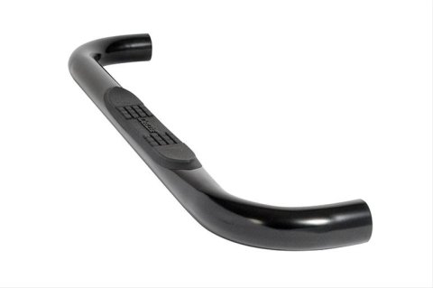 Deezee 14-19 Chevrolet Silverado Tubes - 3In Round Black Steel CrewCab
