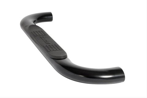 Deezee 14-19 Chevrolet Silverado Tubes - 4In Oval Black Steel CrewCab