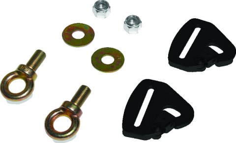 DragonFire Racing Quick-Release Snap Hook Harness Tab Kits - 2 in.