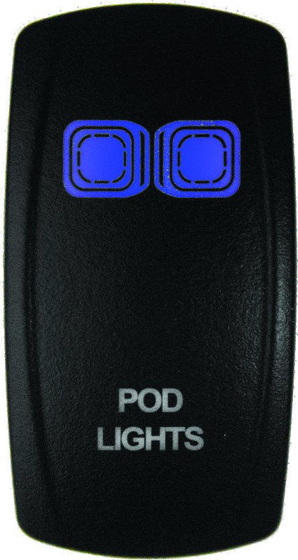DragonFire Racing Lighted Switch On/Off Blue