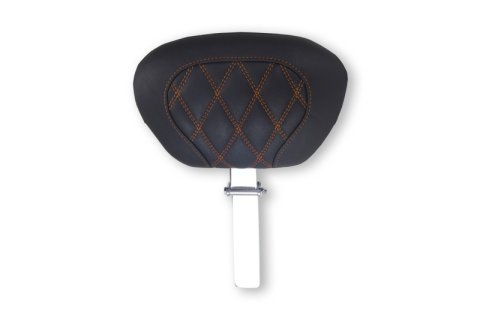 Mustang 08-25 Harley FL Touring Rd King Sp, Rd Glide Ltd, Dble Diamond Driver Backrest - Black/MO