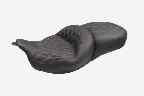 Mustang 08-25 Harley FL Touring Rd King Sp, Rd Glide Ltd, Dble Diamond Super Touring - Black/T